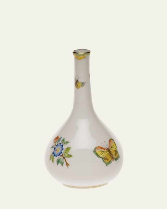 Queen Victoria Green Medium Bud Vase